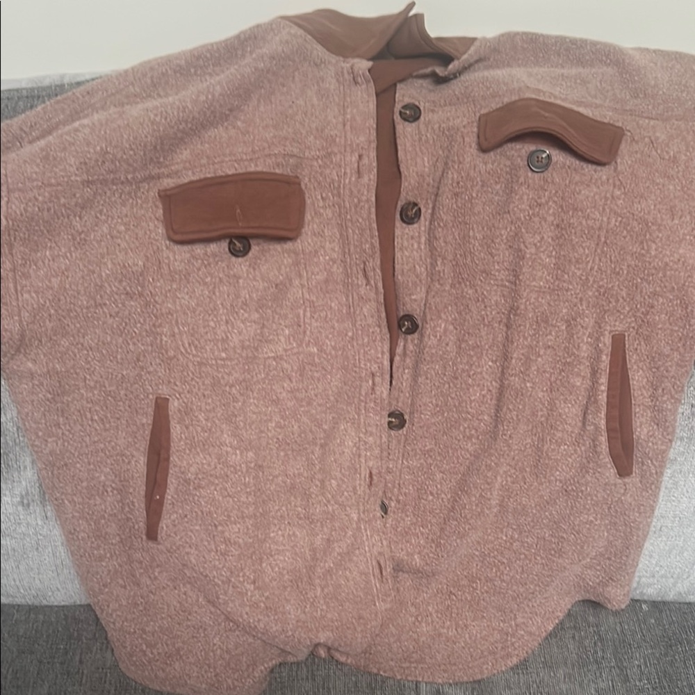 PAC sun brown Button-Up Jacket